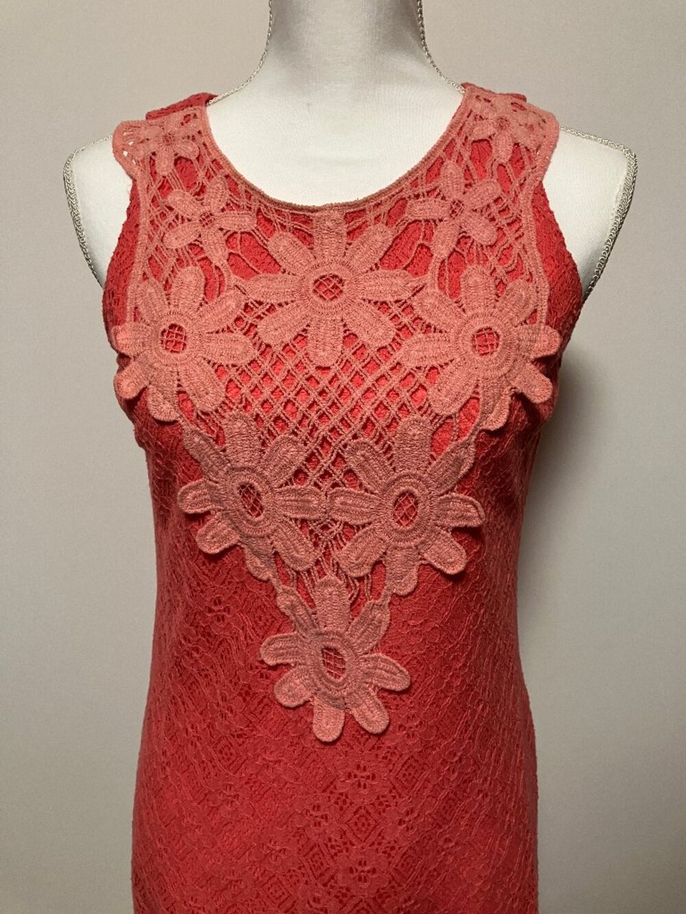 Flying Tomato Boho Floral Crochet Lace Mini Dress, Size Small, Style #ID11787 - Picture 5 of 7